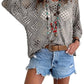 ⏰ Nur heute: 50 % Rabatt! 🔥 Top im Angebot: Damen-Top im Boho-Stil mit beigen Häkeldetails und V-Ausschnitt