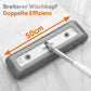 Großes Chenille-Wischmopp-Set (50 cm), 360° drehbar, für Nass- und Trockennutzung geeignet, inklusive mehrerer Ersatz-Wischmoppbezüge und faltbarem Eimer