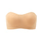 💞 Damen-Trägerloser Push-up-Bandeau-BH, rutschfest, kabellos, stützend, gepolstert, nahtlos, bequem, aus Jelly-Material