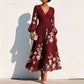 🌞Frühlingserwachen: 50% Rabatt!✨Traumhaftes Hochzeitsgast-Kleid: Figurschmeichelndes Chiffon-Plisseekleid mit floralen Details