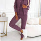 Dreiteiliges Set aus Baseballjacke und -hose für Damen