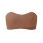 💞 Damen-Trägerloser Push-up-Bandeau-BH, rutschfest, kabellos, stützend, gepolstert, nahtlos, bequem, aus Jelly-Material
