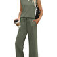 🌺2026 Neu eingetroffen - 50% OFF🌺Damen Casual Cap Ärmel Top Weite Hosen Set