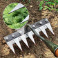 🌿 JETZT 50 % RABATT! 🧤 5/6/7/8 Unkrautrechen mit Gartenzähnen aus Karbonstahl – Langlebig, Ergonomischer Griff & Effizientes Jäten 🌱