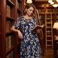 🌺Knielanges A-Linien-Kleid mit kurzen Ärmeln für Partys
