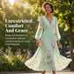 🌞Frühlingserwachen: 50% Rabatt!✨Traumhaftes Hochzeitsgast-Kleid: Figurschmeichelndes Chiffon-Plisseekleid mit floralen Details