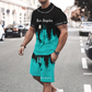 👕 55% RABATT! 🔥 Herren-Set aus grafisch bedrucktem T-Shirt & Shorts – Weicher Stoff, Auffälliges Design & Perfekt Für Sommertage ☀️