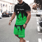 👕 55% RABATT! 🔥 Herren-Set aus grafisch bedrucktem T-Shirt & Shorts – Weicher Stoff, Auffälliges Design & Perfekt Für Sommertage ☀️