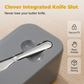 🍞🥄 Große Butterdose | Kunststoff mit Deckel und integriertem Messer