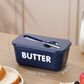 🍞🥄 Große Butterdose | Kunststoff mit Deckel und integriertem Messer