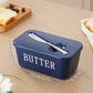 🍞🥄 Große Butterdose | Kunststoff mit Deckel und integriertem Messer