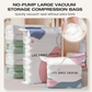 🧳💨 50 % Rabatt! Vakuumbeutel ohne Pumpe: einfach zusammendrücken und verschließen. Spart 80 % Platz, hält Kleidung trocken und staubfrei. Ideal für voluminöse Bettwäsche und Saisonkleidung. 🛏️🗄️