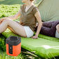 Mini-Air-Pump mit SOS-Licht – kabellos & vielseitig – perfekt für Camping & Reisen🏕️🆘