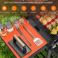❄️ Sommerfrische 50 % Rabatt! 🍖 Silikon-Grillmatte mit Tropfauffang – Hitzebeständige Werkzeugablage für Küche & Grill